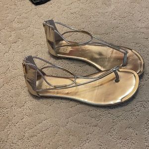 Dolce Vita Gold Thong Sandals